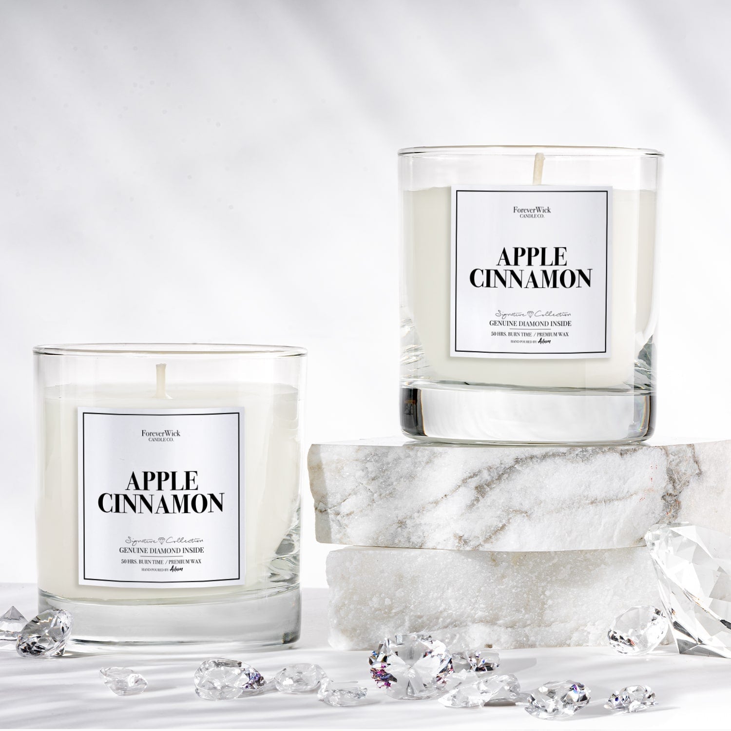 Apple Cinnamon Diamond Candle