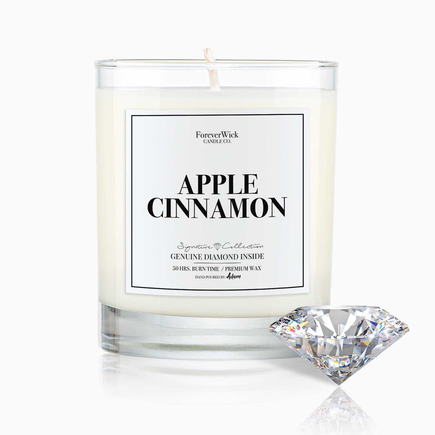 Apple Cinnamon Diamond Candle