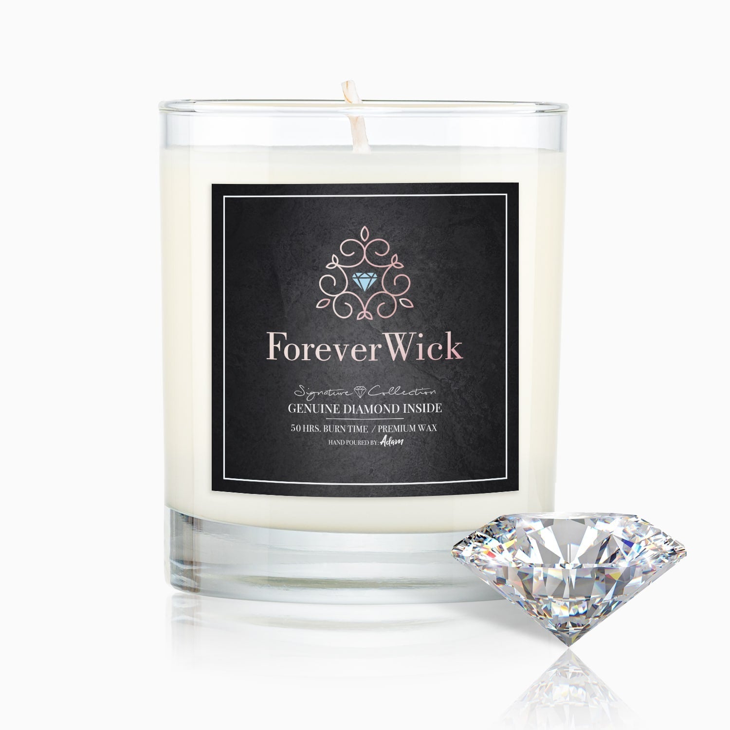 The ForeverWick Diamond Candle