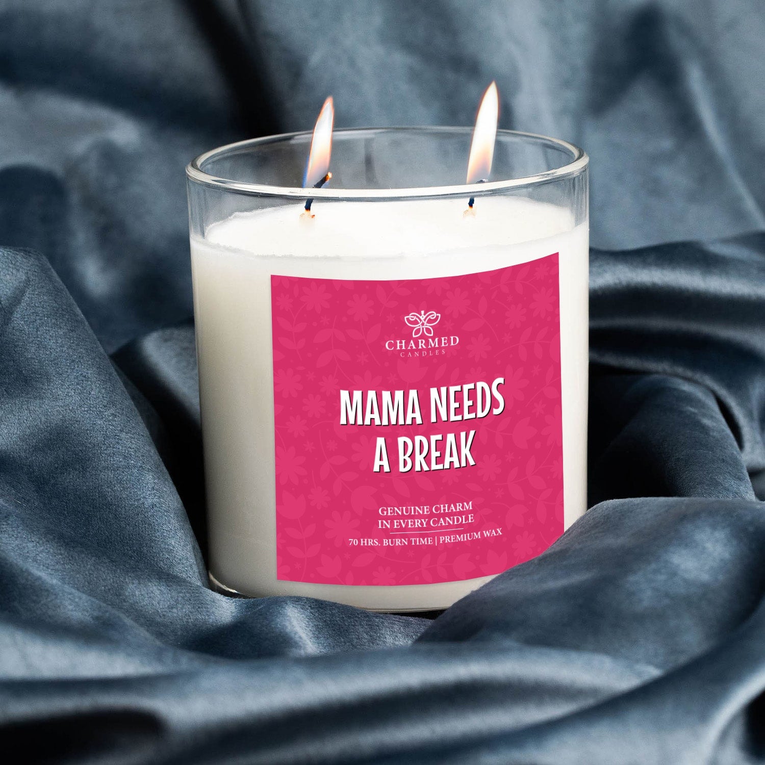 Mama Needs A Break 'Surprise' 14K Gold Charm Candle