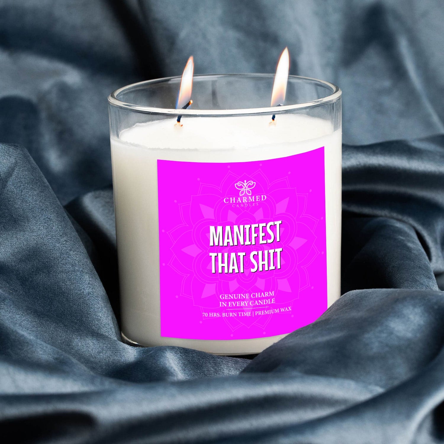 Manifest That Sh*t 'Surprise' 14K Gold Charm Candle