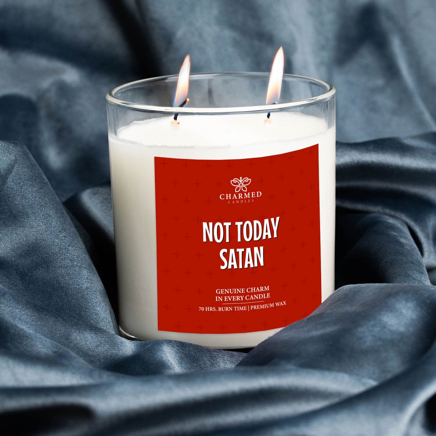 Not Today Satan 'Surprise' 14K Gold Charm Candle