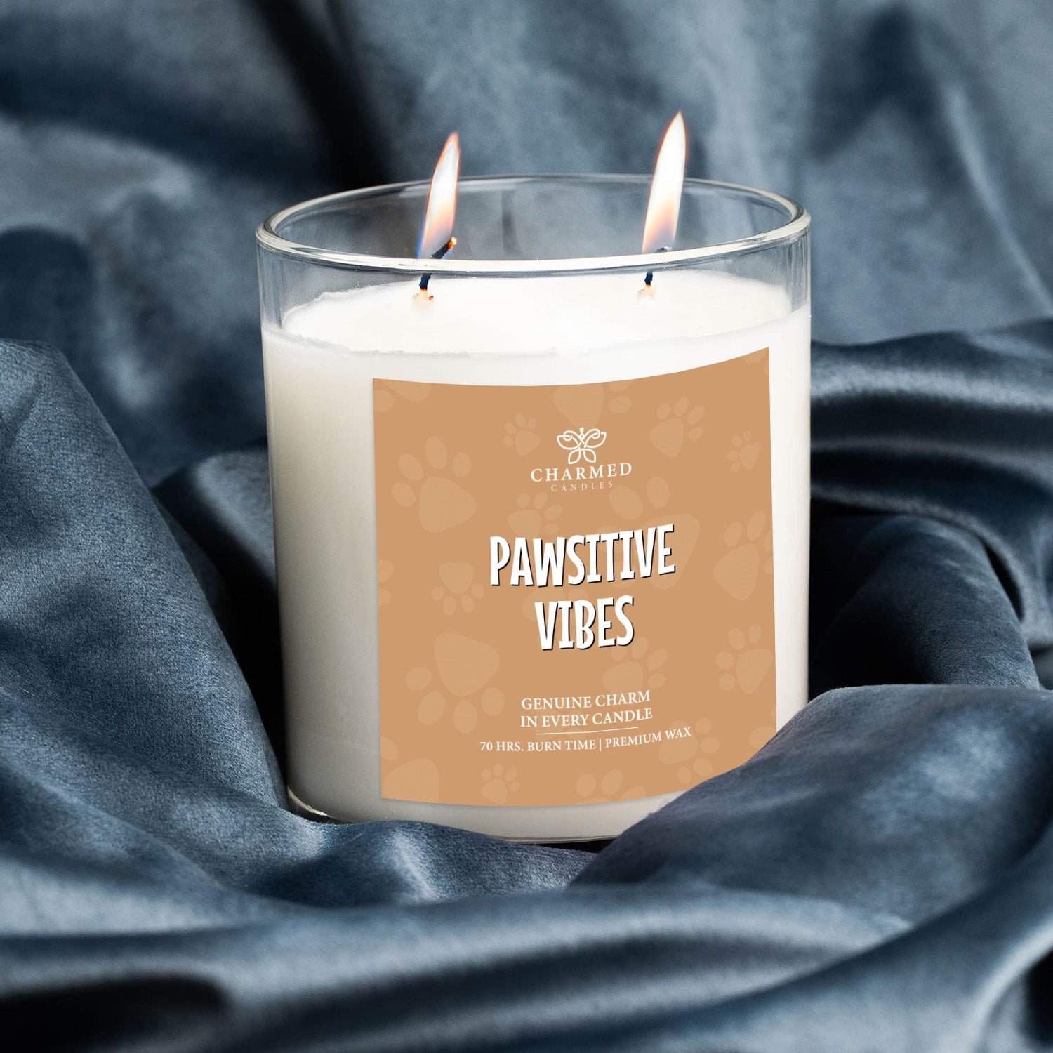 Pawsitive Vibes 'Surprise' 14K Gold Charm Candle