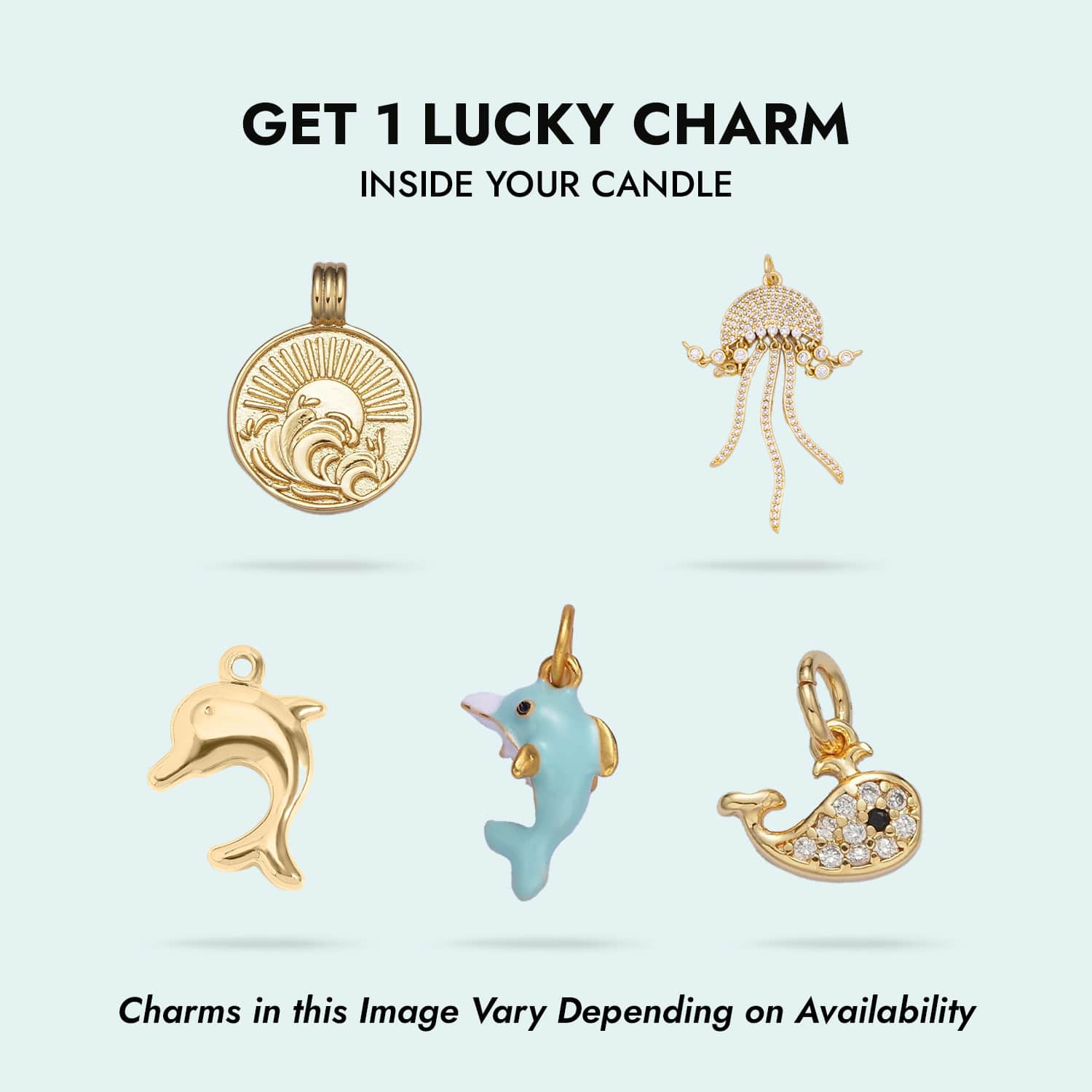 Bahama Breeze 'Surprise' 14K Gold Charm Candle