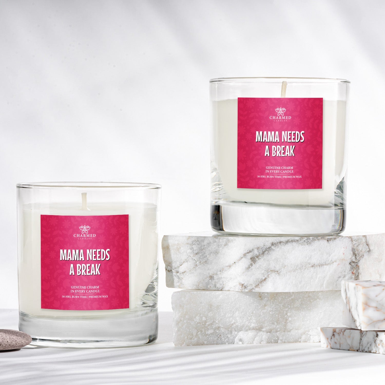 Mama Needs A Break Charm Candle