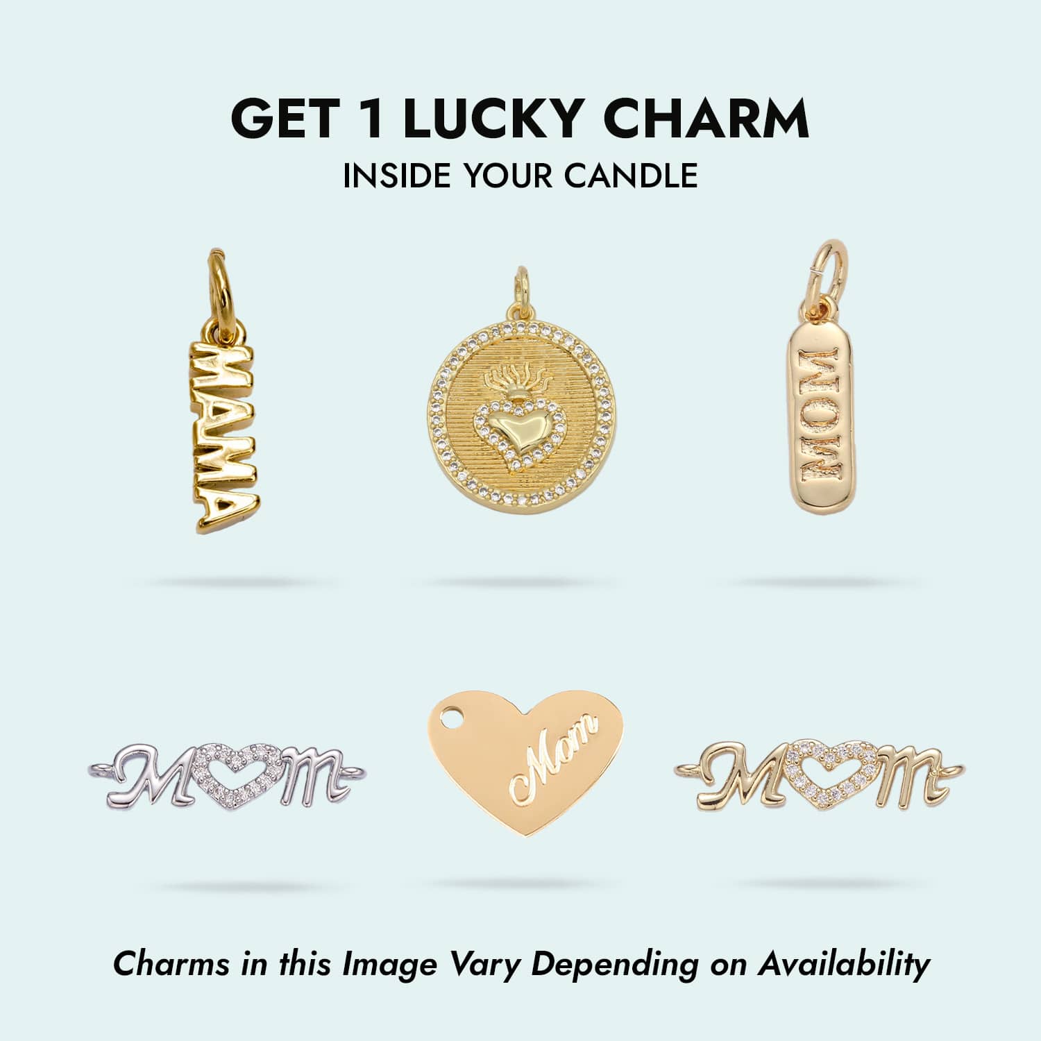 Mama Needs A Break 'Surprise' 14K Gold Charm Candle