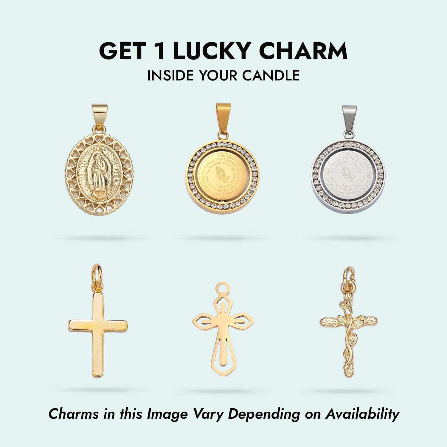 Not Today Satan 'Surprise' 14K Gold Charm Candle